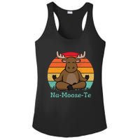 Namoosete Funny Moose And Yoga Pun Workout Ladies PosiCharge Competitor Racerback Tank