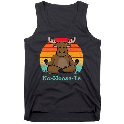 Namoosete Funny Moose And Yoga Pun Workout Tank Top