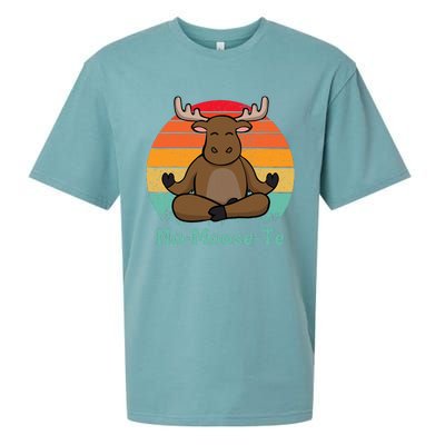 Namoosete Funny Moose And Yoga Pun Workout Sueded Cloud Jersey T-Shirt