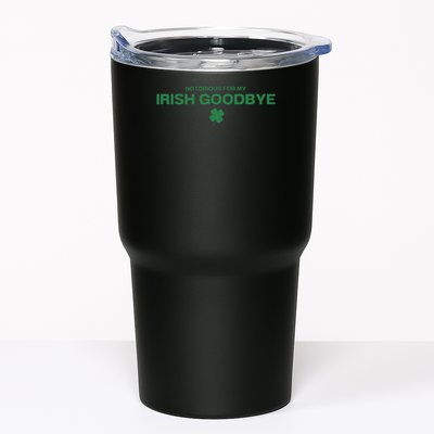 Notorious For My Irish Goodbye Shamrocks Irish Exit Tumbler