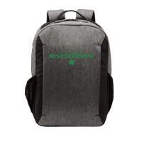 Notorious For My Irish Goodbye Shamrocks Irish Exit Vector Backpack