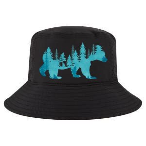 Nature Forest Mountains Trees Wildlife Animal Brown Bear Cool Comfort Performance Bucket Hat