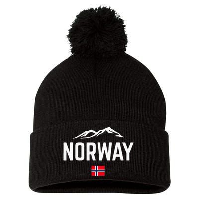 NORWAY Flag Men Women Kids NORWAY Pom Pom 12in Knit Beanie