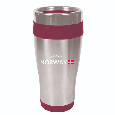 Norway Flag Mountain Outdoor Trip In Norway 16oz Travel Tumbler