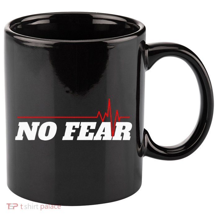 No Fear Motivation 11oz C Handle Ceramic Mug