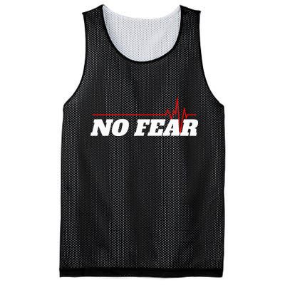 No Fear Motivation Mesh Reversible Basketball Jersey Tank