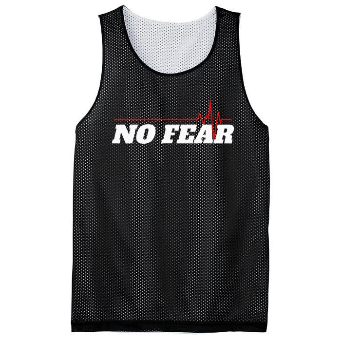 No Fear Motivation Mesh Reversible Basketball Jersey Tank