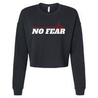 No Fear Motivation Cropped Pullover Crew
