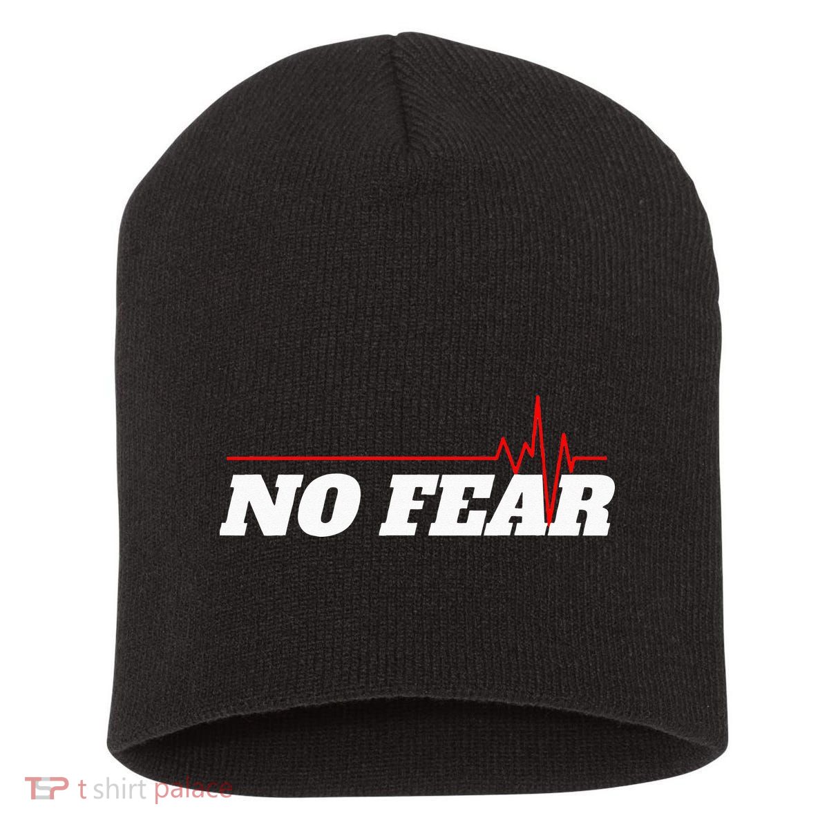 No Fear Motivation Short Acrylic Beanie