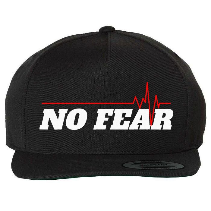 No Fear Motivation Wool Snapback Cap