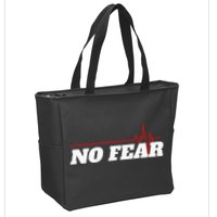 No Fear Motivation Zip Tote Bag