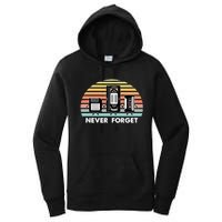 Never Forget Media Floppy Disk Vhs Casette Audio Tape Women's Pullover Hoodie