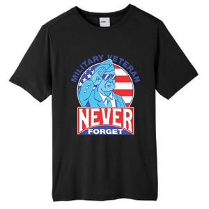 Never Forget Military Veteran Armed Forces Dad Mom Meaningful Gift Tall Fusion ChromaSoft Performance T-Shirt