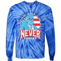 Never Forget Military Veteran Armed Forces Dad Mom Meaningful Gift Tie-Dye Long Sleeve Shirt