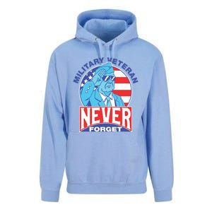 Never Forget Military Veteran Armed Forces Dad Mom Meaningful Gift Unisex Surf Hoodie