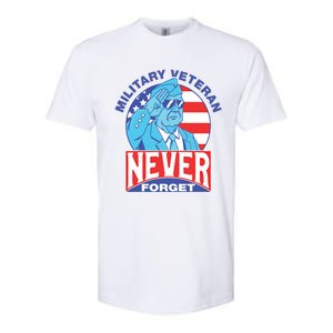 Never Forget Military Veteran Armed Forces Dad Mom Meaningful Gift Softstyle CVC T-Shirt