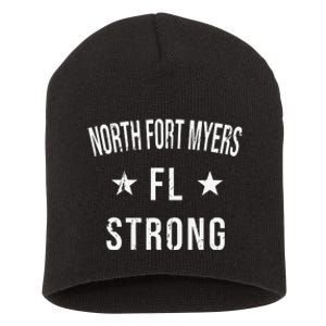 North Fort Myers FL Strong Hometown Souvenir Vacation Florid Short Acrylic Beanie