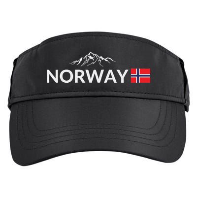 Norway Flag Mountain Outdoor Trip In Norway Adult Drive Performance Visor