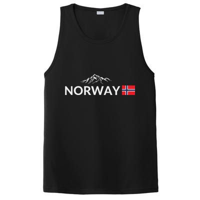 Norway Flag Mountain Outdoor Trip In Norway PosiCharge Competitor Tank