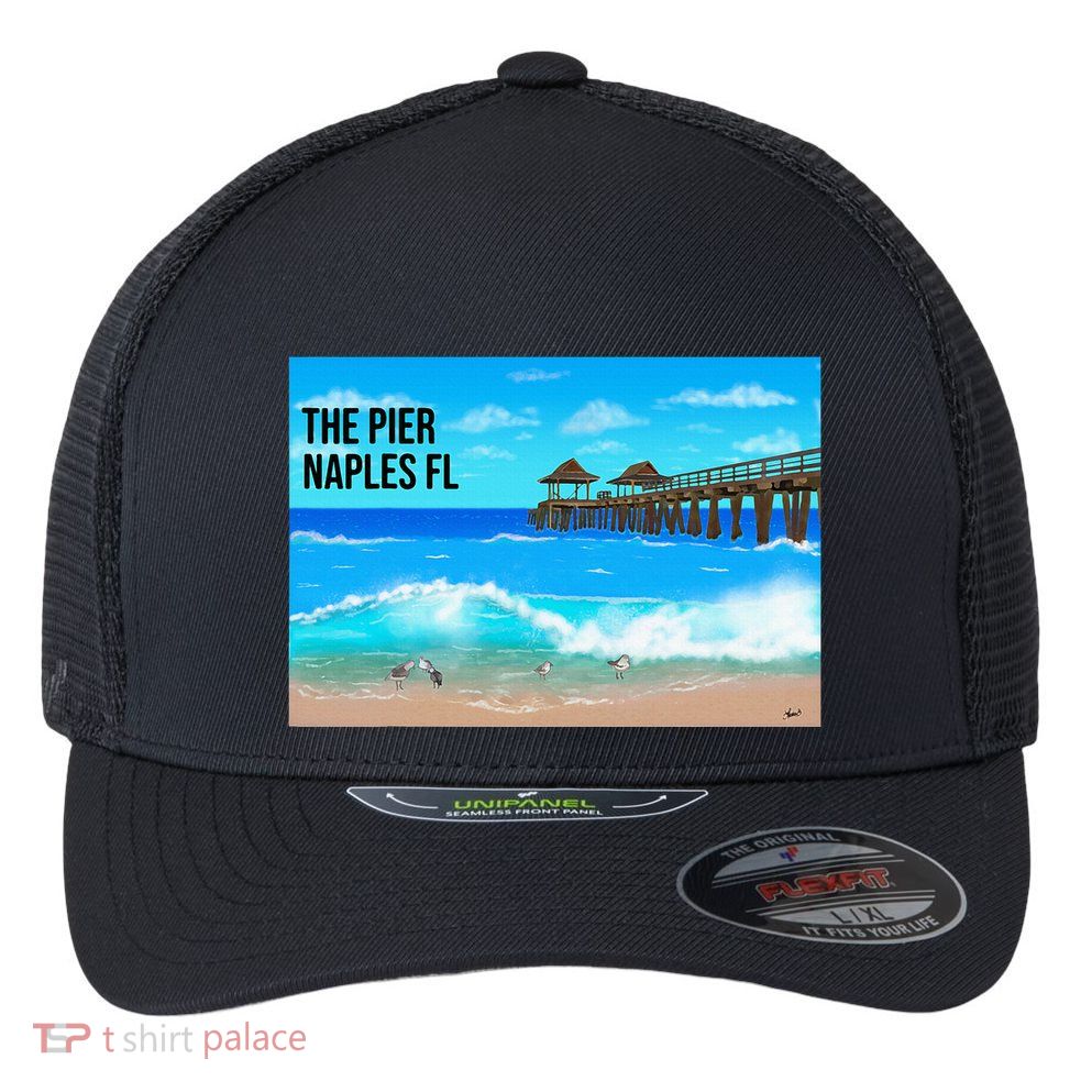 Naples Florida Flexfit Unipanel Trucker Cap