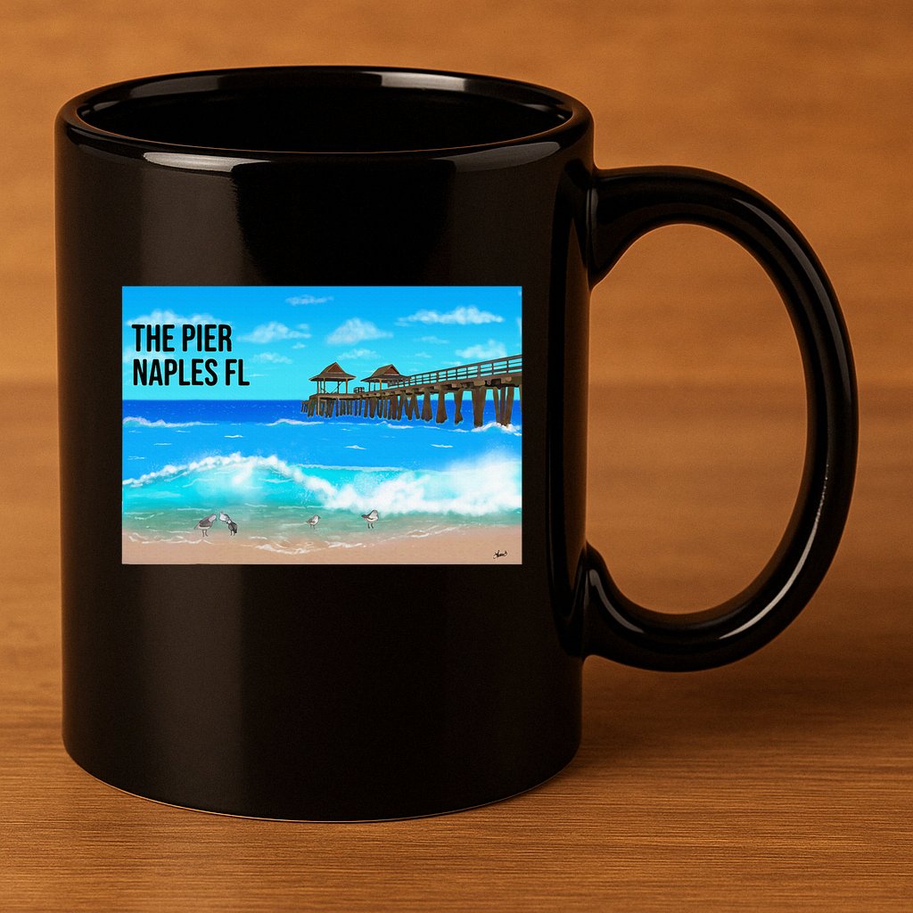 Naples Florida 11oz C Handle Ceramic Mug