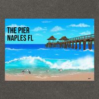 Naples Florida Cotton Canvas Backpack