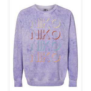 Niko First Name My Personalized Named Colorblast Crewneck Sweatshirt