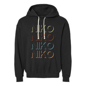 Niko First Name My Personalized Named Garment-Dyed Fleece Hoodie