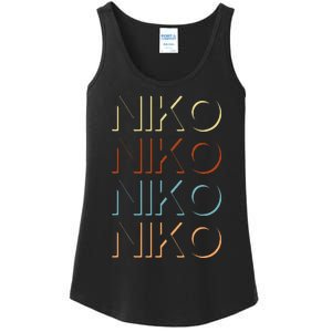 Niko First Name My Personalized Named Ladies Essential Tank