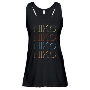 Niko First Name My Personalized Named Ladies Essential Flowy Tank