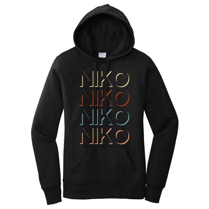 Niko First Name My Personalized Named Women's Pullover Hoodie