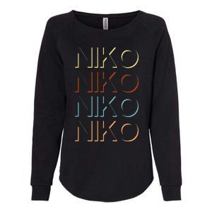 Niko First Name My Personalized Named Womens California Wash Sweatshirt