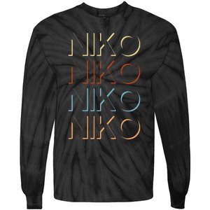 Niko First Name My Personalized Named Tie-Dye Long Sleeve Shirt