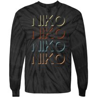 Niko First Name My Personalized Named Tie-Dye Long Sleeve Shirt