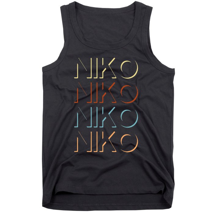 Niko First Name My Personalized Named Tank Top