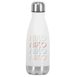 Niko First Name My Personalized Named Stainless Steel Insulated Water Bottle