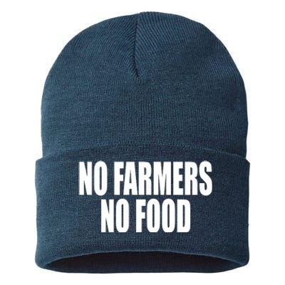 No Farmers No Food Sustainable Knit Beanie