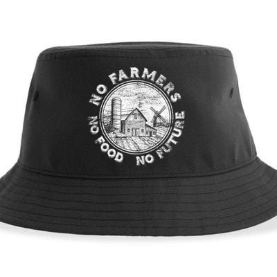 No Farmers No Food No Future Great Gift Sustainable Bucket Hat