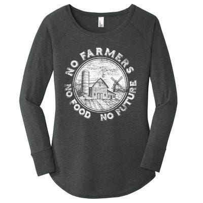 No Farmers No Food No Future Great Gift Women's Perfect Tri Tunic Long Sleeve Shirt