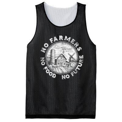 No Farmers No Food No Future Great Gift Mesh Reversible Basketball Jersey Tank