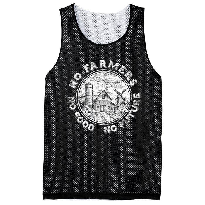 No Farmers No Food No Future Great Gift Mesh Reversible Basketball Jersey Tank