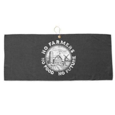 No Farmers No Food No Future Great Gift Large Microfiber Waffle Golf Towel