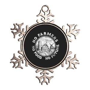 No Farmers No Food No Future Great Gift Metallic Star Ornament