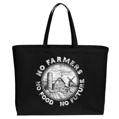 No Farmers No Food No Future Great Gift Cotton Canvas Jumbo Tote