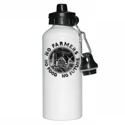 No Farmers No Food No Future Great Gift Aluminum Water Bottle