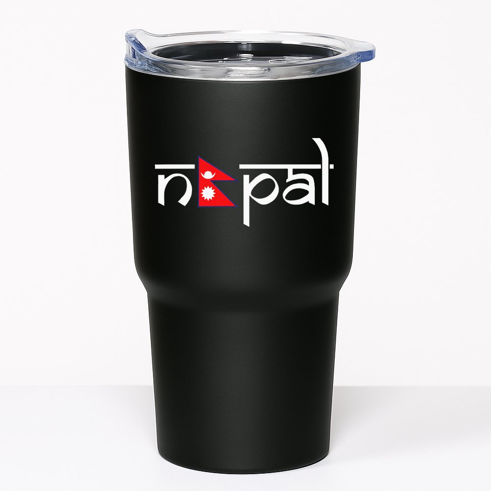Nepal Flag Tumbler