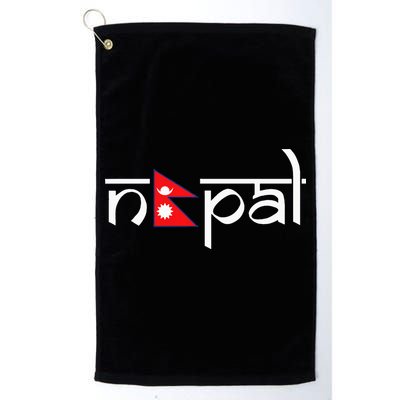Nepal Flag Golf Towel