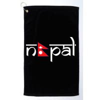 Nepal Flag Golf Towel