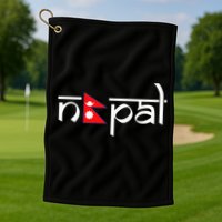 Nepal Flag Golf Towel