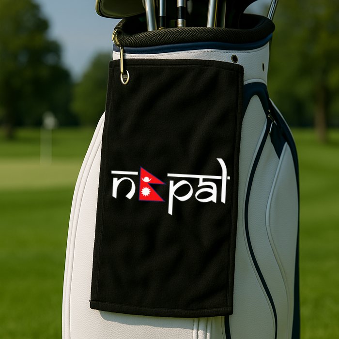 Nepal Flag Golf Towel